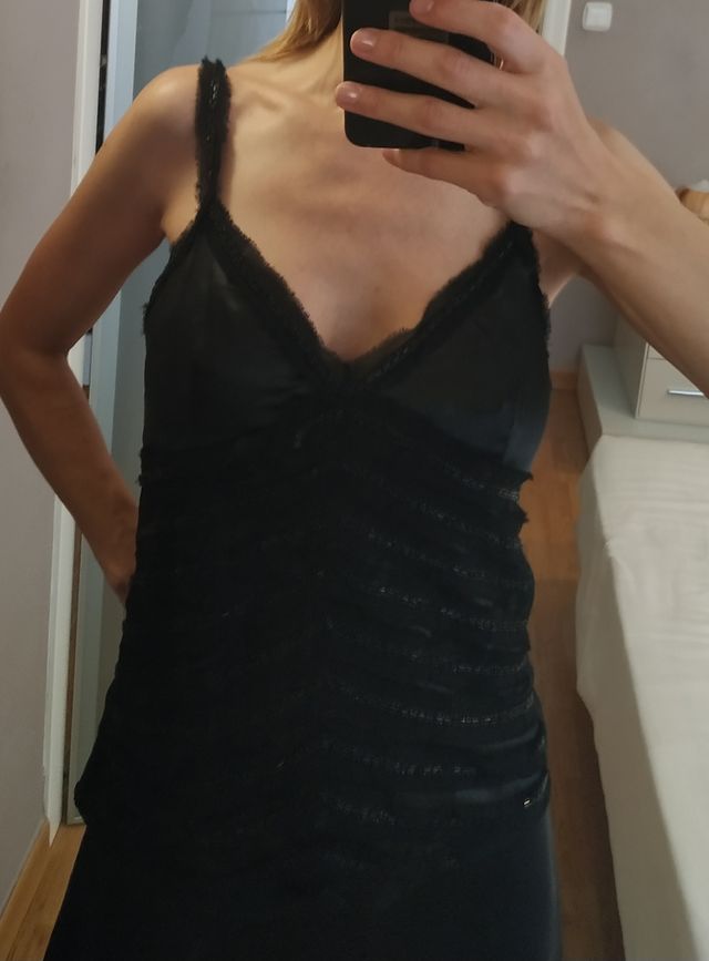 Top de fiesta con pedreria, Talla M, Mango