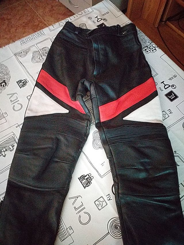 Traje moto cuero