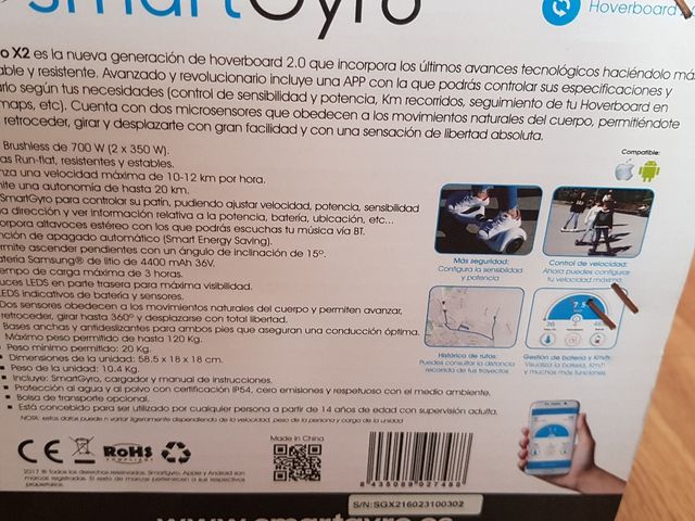 Hoverboard Smartgyro X2 + Borsa del marchio