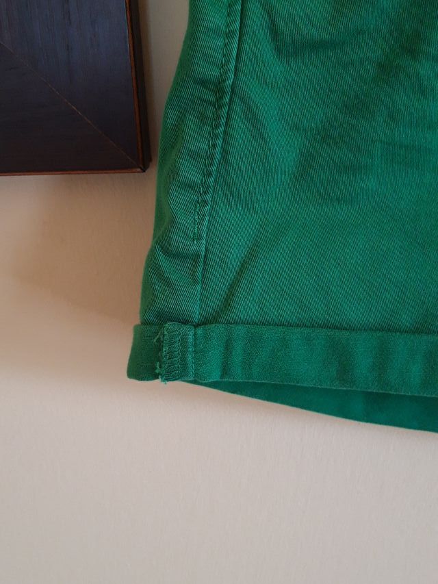 Short pantalón corto vaquero verde talla XS 34