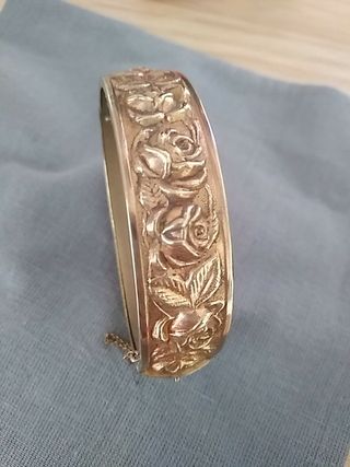 Pulsera de oro antigua en WALLAPOP Pulseras De Acero Y Oro Antigüedades, Usado en Mercado