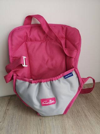 mochila porta muñecas juguettos