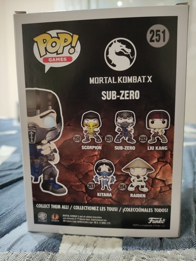 funko mortal Kombat x sub zero