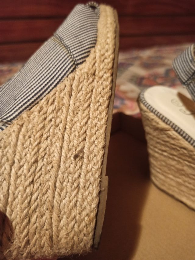 Sandalias esparto rayas