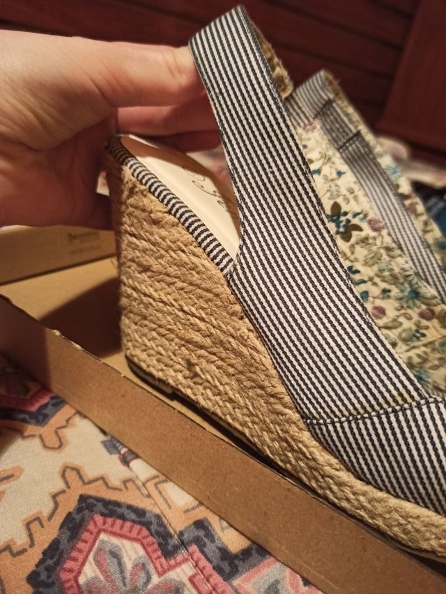 Sandalias esparto rayas