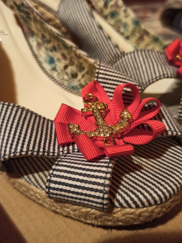 Sandalias esparto rayas