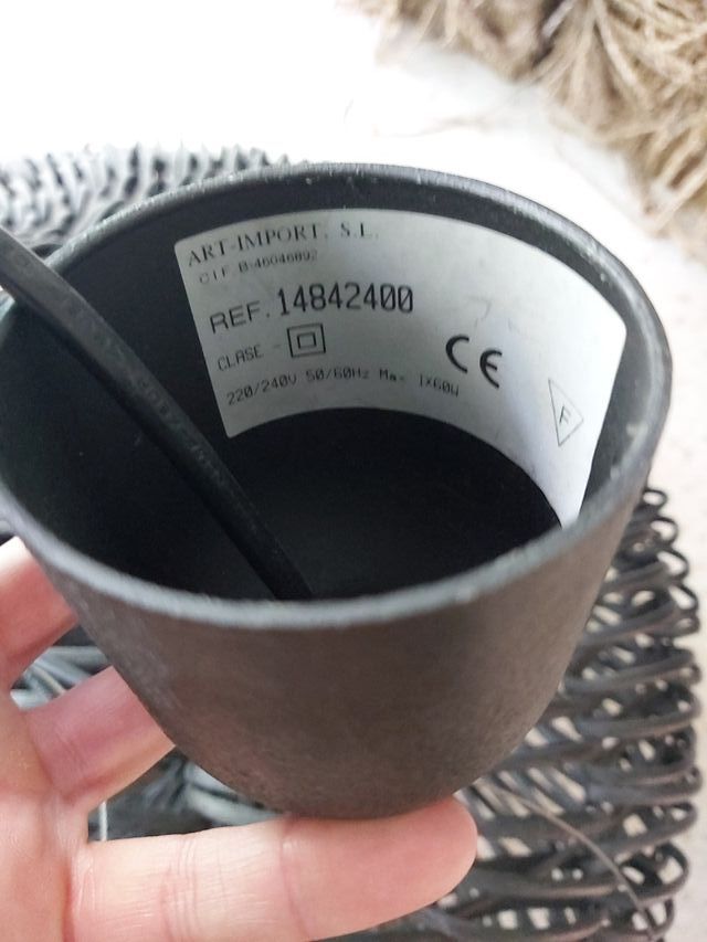 Lampara techo natural.