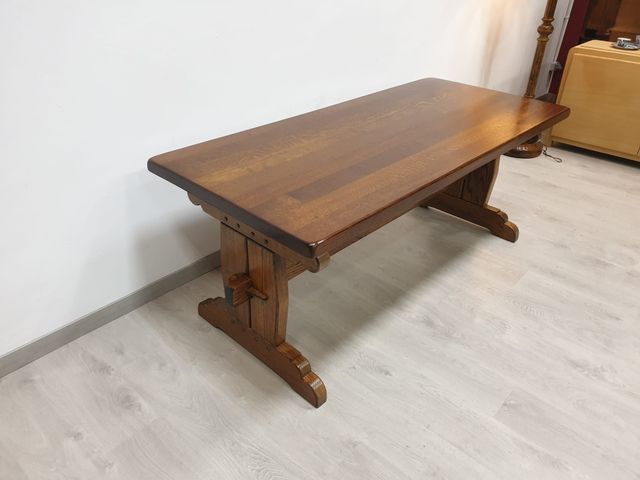 Mesa Maciza de Roble Rectangular