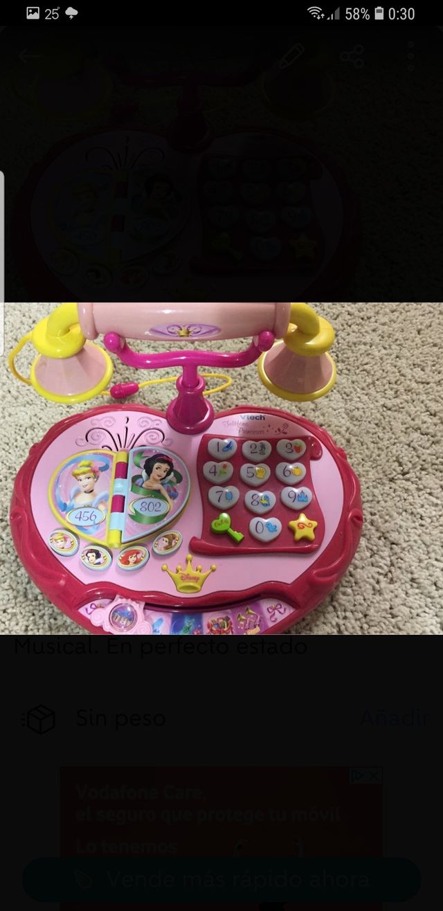 Teléfono de princesas Disney Vtech
