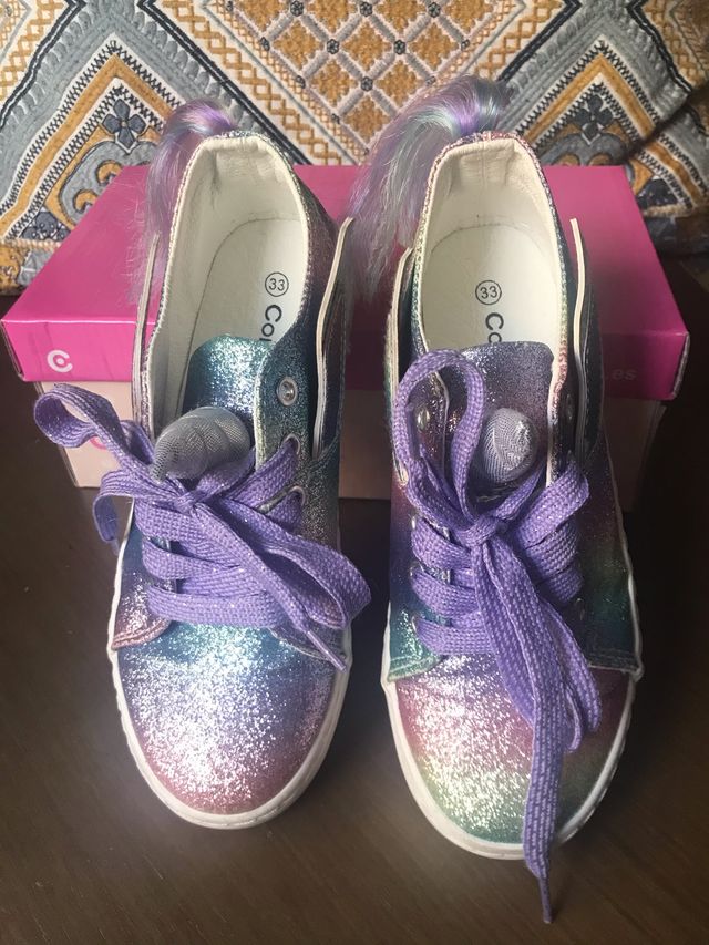 Zapatillas Unicornio Conguitos N 33
