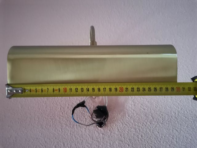 2 Apliques latón para iluminar cuadros.