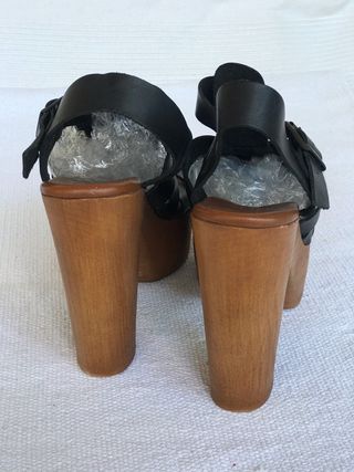 SANDALIAS MAMÁ LOLA TIRAS PIEL T.38 nuevas