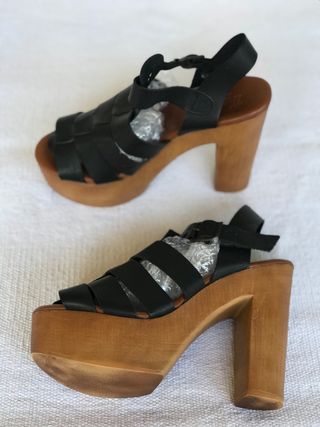 SANDALIAS MAMÁ LOLA TIRAS PIEL T.38 nuevas