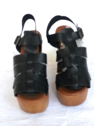 SANDALIAS MAMÁ LOLA TIRAS PIEL T.38 nuevas