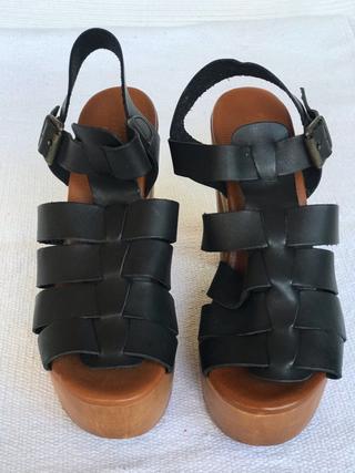SANDALIAS MAMÁ LOLA TIRAS PIEL T.38 nuevas