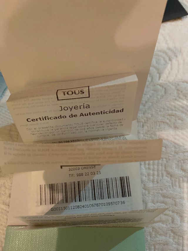 Anillo y pendientes Tous