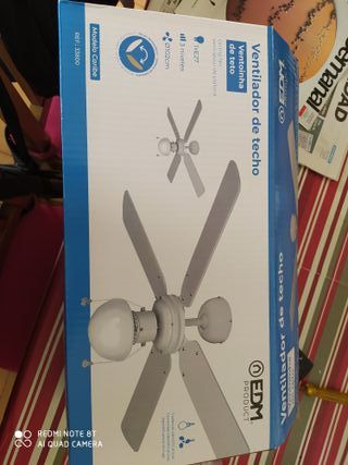 Ventiladores de Techo segunda mano en El Palmar | WALLAPOP Ventilador de techo con luz Inspire Barbade Ref. 13831454