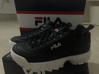 zapatillas fila disruptor negras