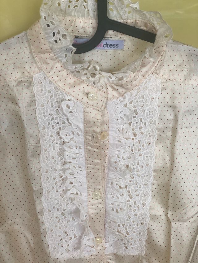 Camisa topito de susisweetdress t.Unica equivale s