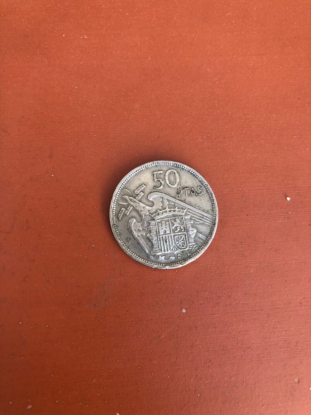 Moneda de 50 ptas de 1957