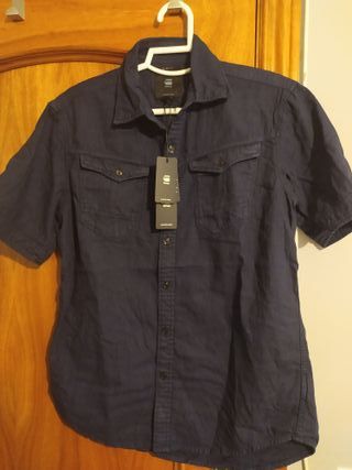 Camisas para hombre de segunda mano en Vidreres en WALLAPOP Camisa Hombre Manga Corta Marca G Star de segunda mano por