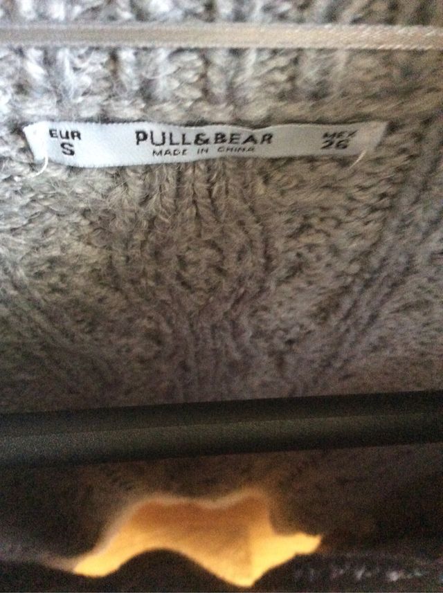 Jersey gris oversize Pull anda Bear