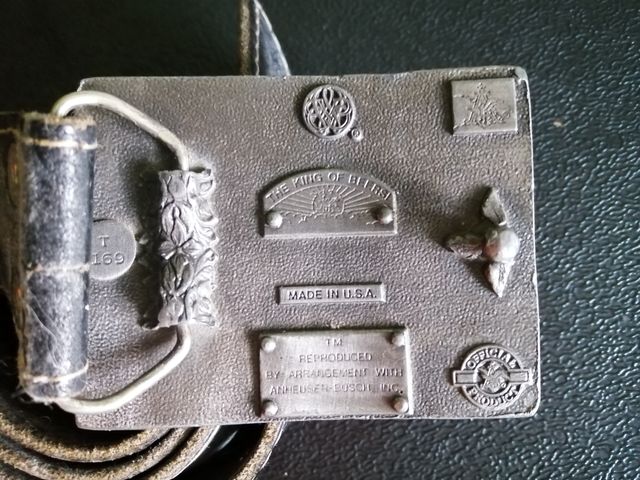 Fibbia per cintura Budweiser