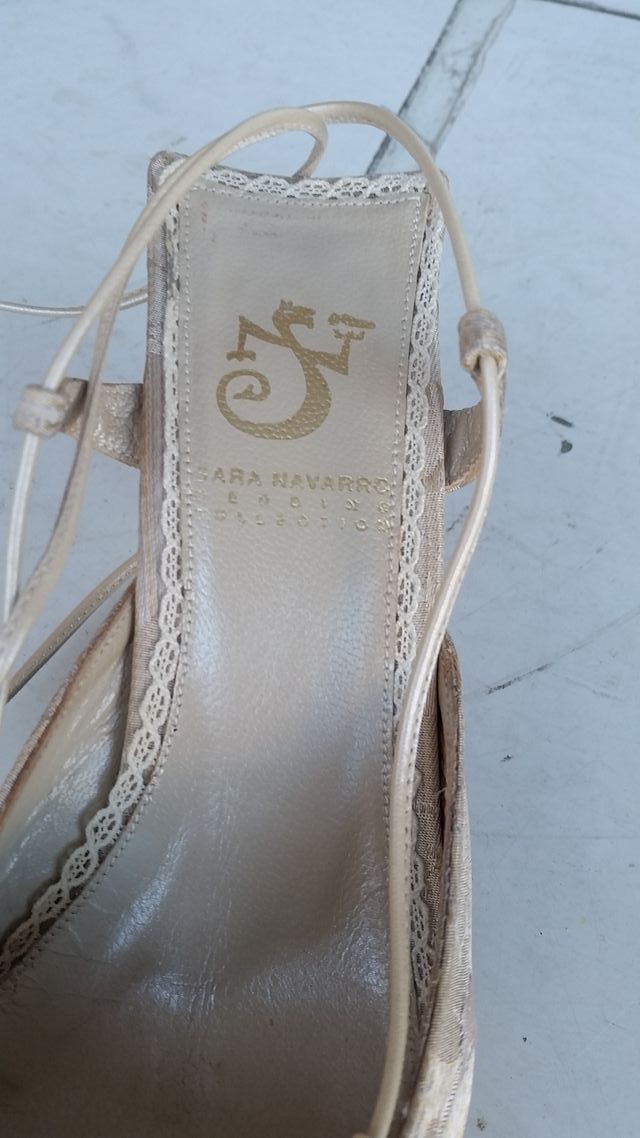 Zapatos novia Sara Navarro talla 36