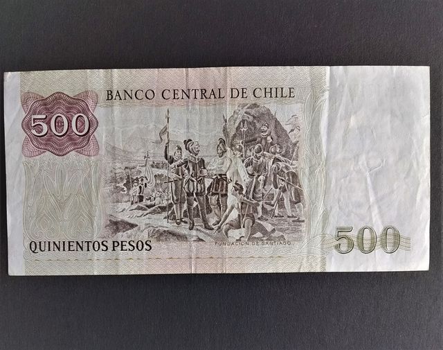 BILLETE DE 500 PESOS CHILE AÑO 2000