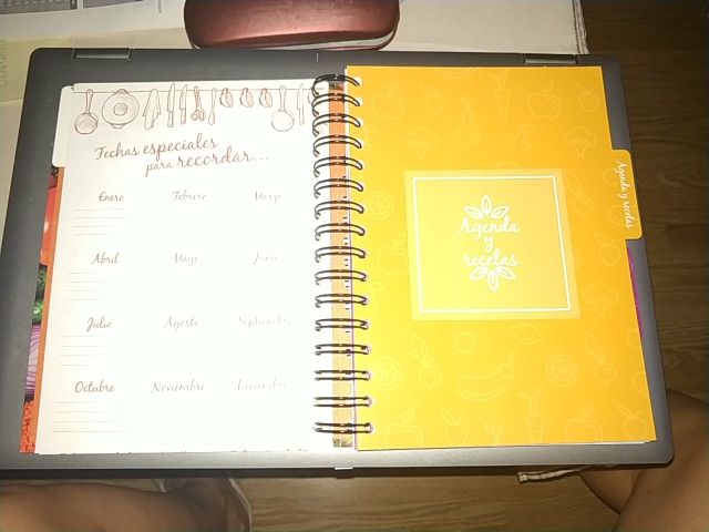 Agenda Recetario MasterChef 2020