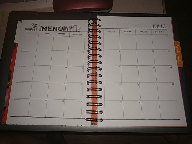 Agenda Recetario MasterChef 2020