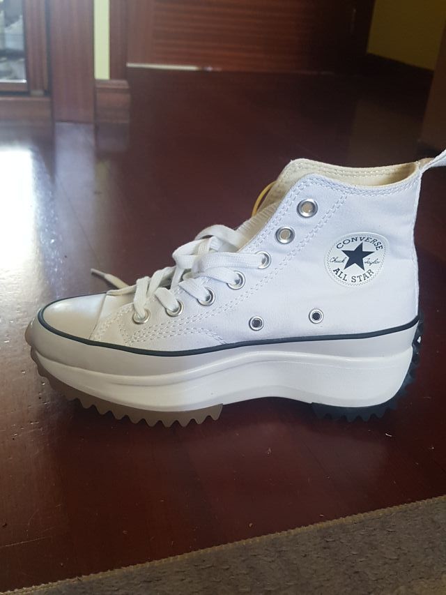 Converse All Star bota plataforma blancas de segunda mano ...