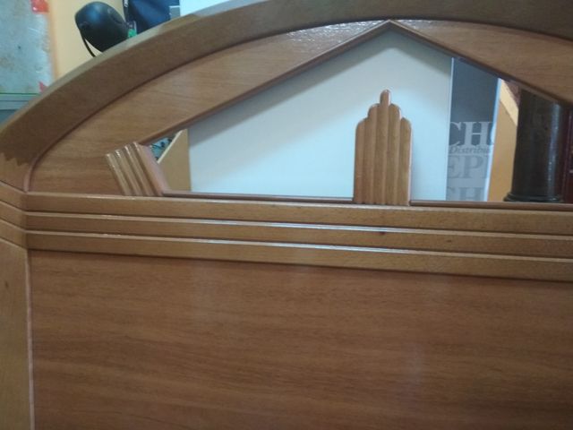 Cabezal de cama de madera 90 cm
