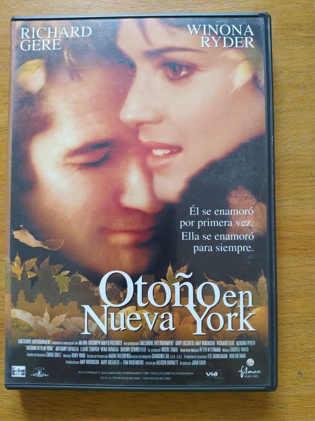 DVD Otoño en Nueva York de segunda mano por 2 € en Barcelona en WALLAPOP DVD Otoño en Nueva York de segunda mano por 2 € en Barcelona en WALLAPOP