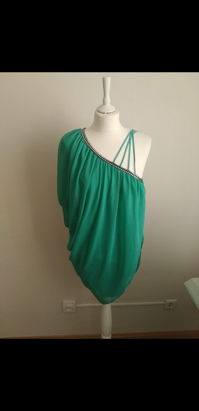 Vestido verde turquesa