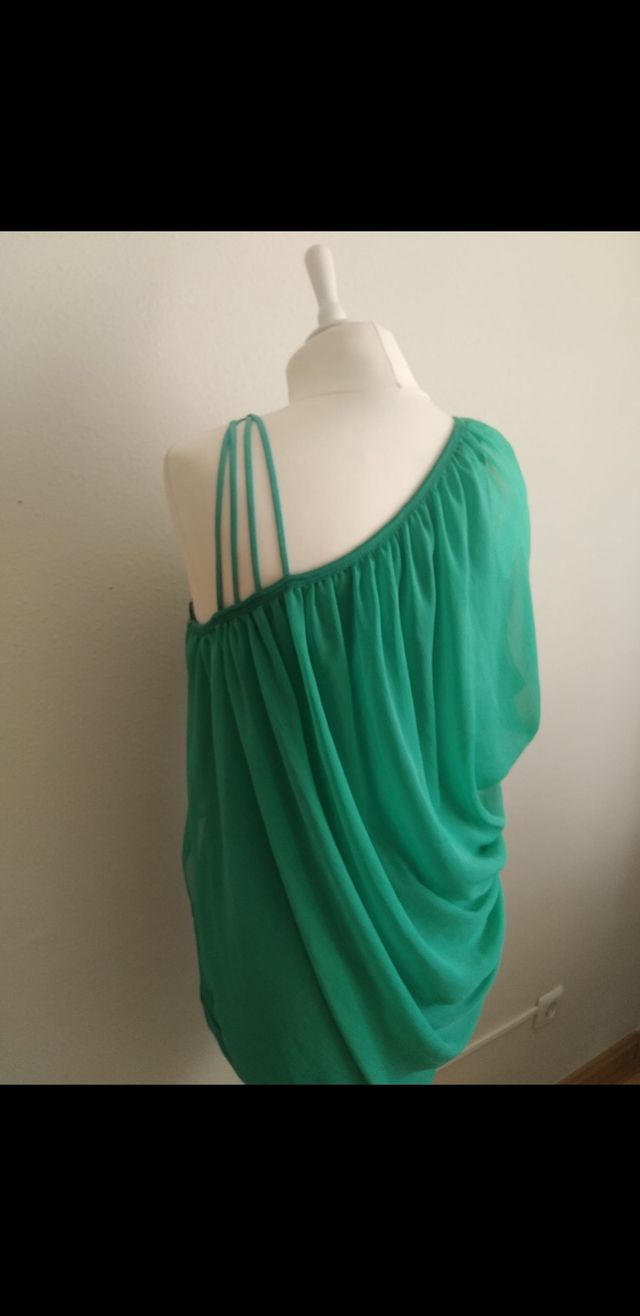 Vestido verde turquesa