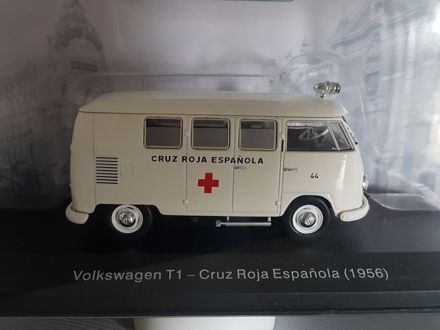 ★ VOLKSWAGEN T1 1956 CRUZ ROJA AMBULANCIA VEHÍCULOS SERVICIO 1//43 SALVAT IXO
