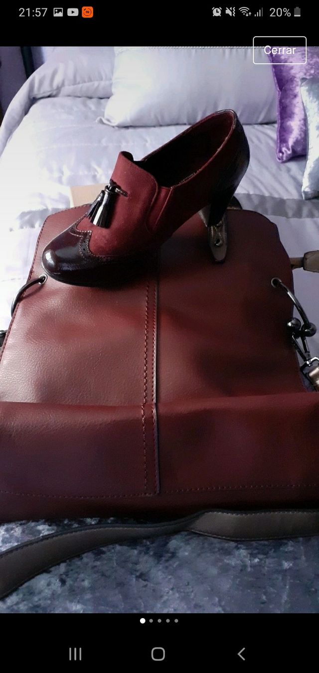 conjunto de zapato y bolso