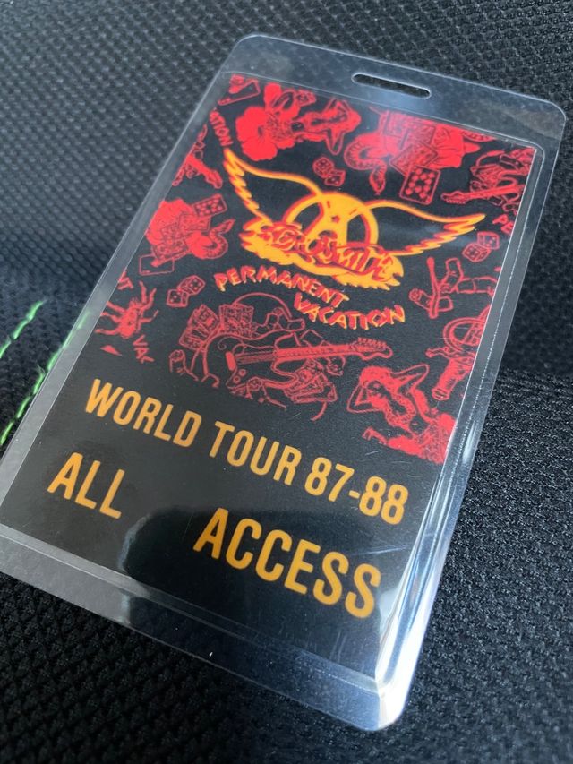 AEROSMITH lote 2x backstage passes