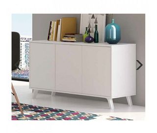 Aparador de madera blanco de segunda mano por 70 € en Bilbao en WALLAPOP