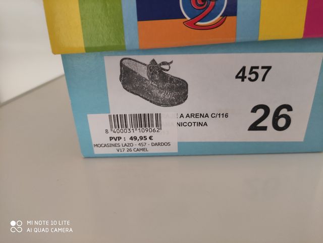 Zapatos mocasines lazo niño N. 26