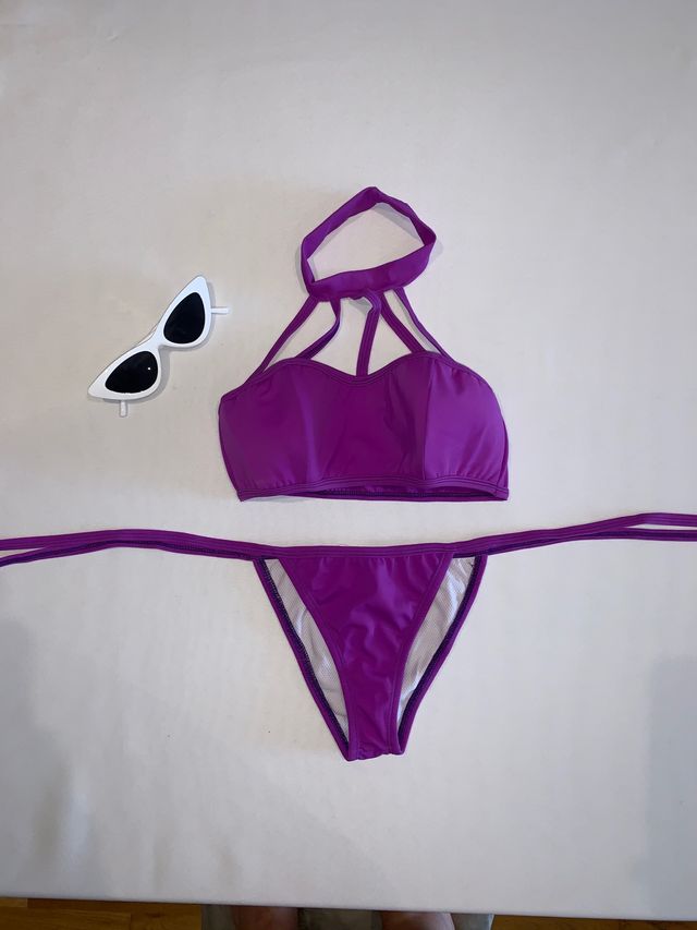 Bikini color magenta talla S NUEVO