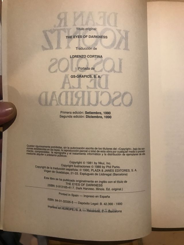 Los ojos de la oscuridad