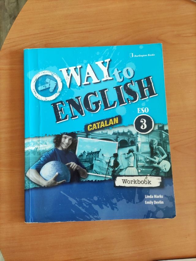 2 libros Way to english, 3 ESO y workbook
