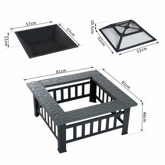 Brasero Exterior de Terraza Calentador Multiusos de segunda mano por