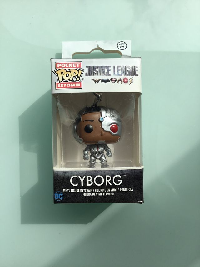 Funko Pocket Keychain DC Cyborg liga la justicia