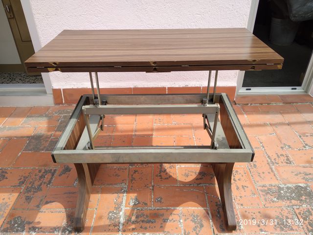 Mesa tipo libro, años 60