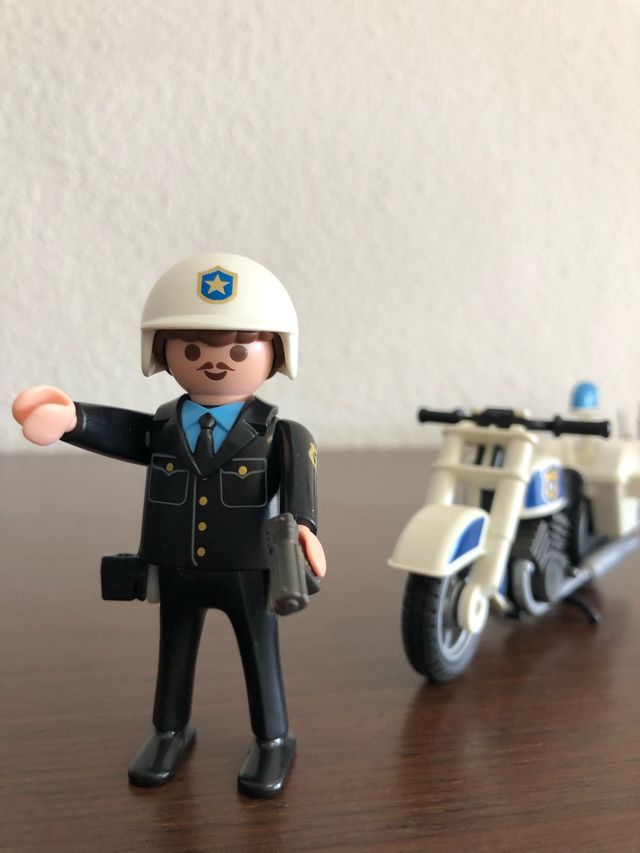 Pack moto policía playmobil