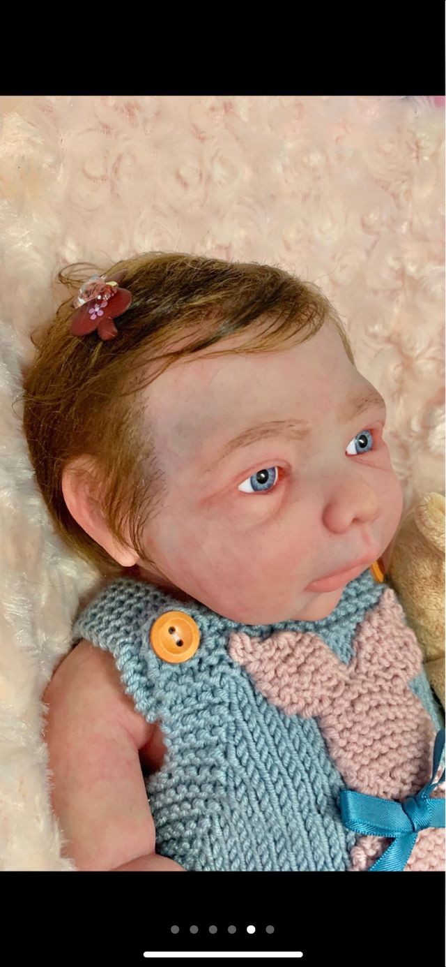 Reborn silicona 46cm con pelo