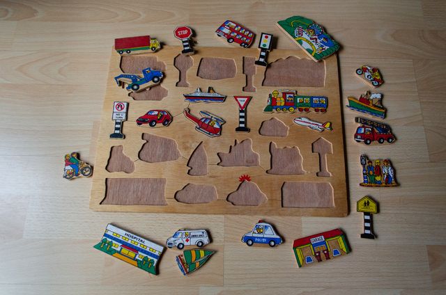 Puzzle madera para niños